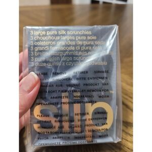 Sealed Slip Silk Large Scrunchies, Black, 3 Pack Great Reviews Anti Breakage